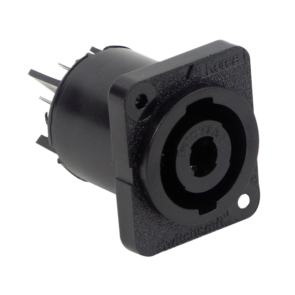 HPC Loudspeaker panel mount Male / Female: Male connector Switchcraft 2-pole