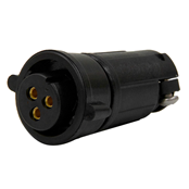 Multi-Con-X Cable End, 3-pin #12, Female, Crimp, Black, Wing, Bulk