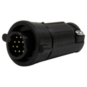 Multi-Con-X Cable End, 11-pin #20, Male, Crimp, Black, Wing, Bulk