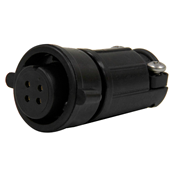 Multi-Con-X Cable End, 4-pin #20, Female, Crimp, Black, Wing, Bulk
