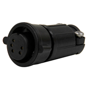 Multi-Con-X Cable End, 5-pin #20, Female, Crimp, Black, Wing, Bulk