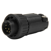 Multi-Con-X Cable End, 8-pin #20, Male, Crimp, Black, No Wing, Bulk
