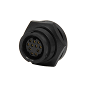 Multi-Con-X Panel, 11-pin #20, Female, Crimp, Black, No Wing, Bulk