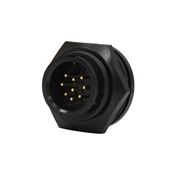 Multi-Con-X Panel, 9-pin #20, Male, Crimp, Black, No Wing, Bulk
