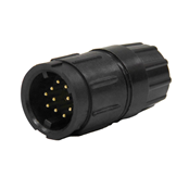 Multi-Con-X Cable-to-Cable, 10-pin #20, Male, Crimp, Black, No Wing, Bulk