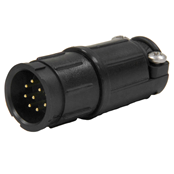 Multi-Con-X Cable-to-Cable, 9-pin #20, Male, Crimp, Black, No Wing, Bulk