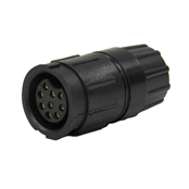 Multi-Con-X Cable-to-Cable, 9-pin #20, Female, Crimp, Black, No Wing, Bulk