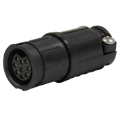 Multi-Con-X Cable-to-Cable, 9-pin #20, Female, Crimp, Black, No Wing, Bulk