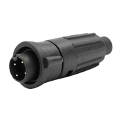 Mini-Con-X Cable End, 4-pin #20, Male, Crimp, Bulk