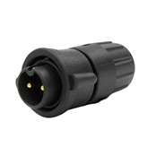 Mini-Con-X Cable End, 2-pin #16, Male, Crimp, Bulk