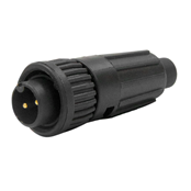 Mini-Con-X Cable End, 2-pin #16, Male, Crimp, Bulk
