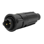 Mini-Con-X Cable End, 2-pin #16, Male, Crimp, Bulk