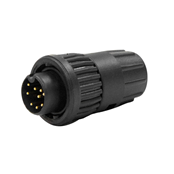 Mini-Con-X Cable End, 9-pin #22, Male, Crimp, Bulk