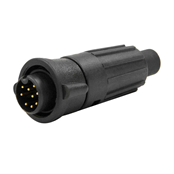 Mini-Con-X Cable End, 9-pin #22, Male, Crimp, Bulk