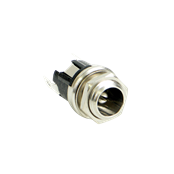 DC Power Jack, 0.100" (2.5mm) pin, solder lugs termination
