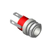 DC Power Jack, 0.084" (2.1mm) pin, solder lugs termination