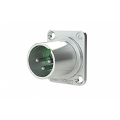 Panel Mount 3 Pin Male XLR with Front Protrusion