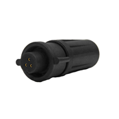 EN2 Cord Connector, 3 position #20 female sockets, #20 contact size, Daisy Chain Grommet, Winged Coupling Ring