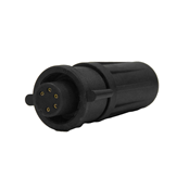 EN2 Cord Connector, 5 position #26 female sockets, #26 contact size, Daisy Chain Grommet, Winged Coupling Ring