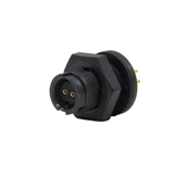 EN2 Panel Connector, 2 position #20 female sockets, #20 contact size