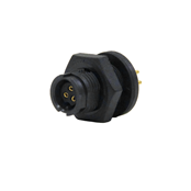 EN2 Panel Connector, 3 position #20 female sockets, #20 contact size