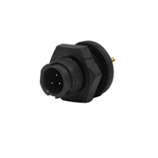 EN2 Panel Connector, 3 position #20 male pins, #20 contact size