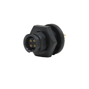 EN2 Panel Connector, 4 position #22 female sockets, #22 contact size