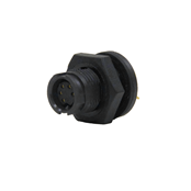 EN2 Panel Connector, 5 position #26 female sockets, #26 contact size