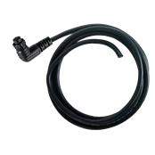 EN3, 2-Meter Cable, 2 Pin Female, Blunt Cut, Right Angle