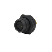 EN3 Harsh Environment Panel, 2-pin, Female, PC Tail (0.187 in / 4.7 mm), Kit