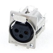 XLR PANEL MOUNT, PC TERMINALS, FERRITE SHIELDED