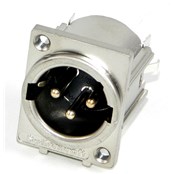 XLR PANEL MOUNT, PC TERMINALS, FERRITE SHIELDED