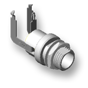 Right angle PC mount, 0.080 diameter pin, 0.319 long bushing, High-Temp