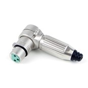 AAA Series 3 Pin Female Right Angle Cable Mount XLR, Silver Pins, Nickel Body