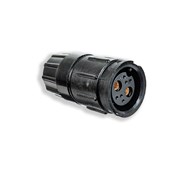 2#12/6#26 Mixed Contact Size Multi Con-X, Cable-to-Cable, Female Sockets, Crimp, Short Backshell, 8.9-9.4mm cable OD