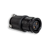 2#12/6#26 Mixed Contact Size Multi Con-X, Cable-to-Cable, Female Sockets, Crimp, Long Backshell, 8.9-9.4mm cable OD