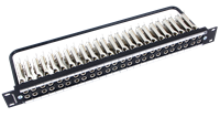 48 & 52 Point 1/4" Long Frame Audio with Solder Lug I/O & Cable Tie Bar