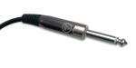 1/4" Nickel Plated Handle Plug w/ Flex Relief 